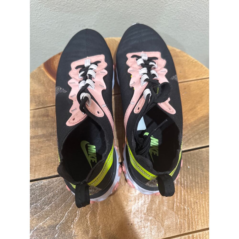 Women's Nike React Element 55 Premium 'Black Coral Stardust' running shoe size 9 - Picture 5 of 8